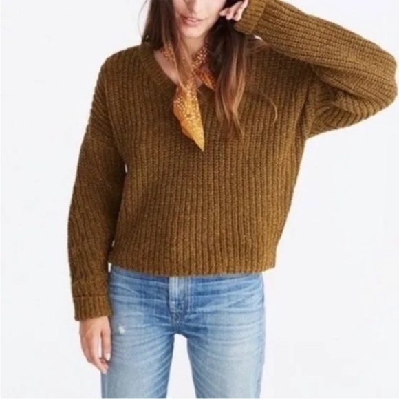 NWT Madewell Pleat-Sleeve Wool Silk Blend Sweater Small - Picture 3 of 14